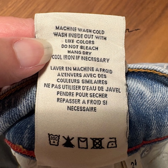 Alice & Olivia slit front bootcut jeans - “Winslow” - size 24 - Picture 7 of 10